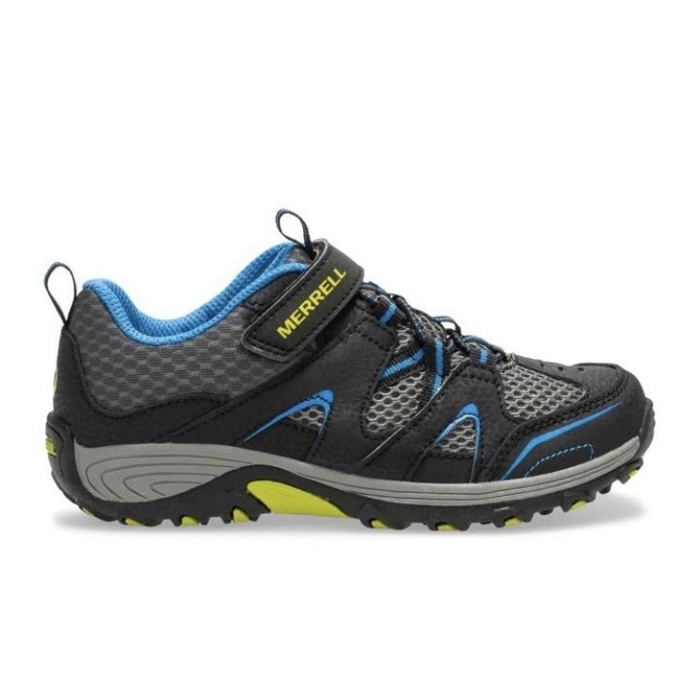 Merrell Trail Chaser Sneakers Big Kid 12M Youth Hiking Outdoor Black/Blue NEW